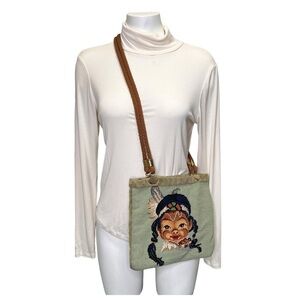 Aboriginal First Nations Needlepoint Handmade Purse